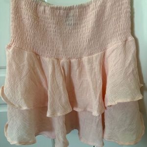 SHEIN peach skirt